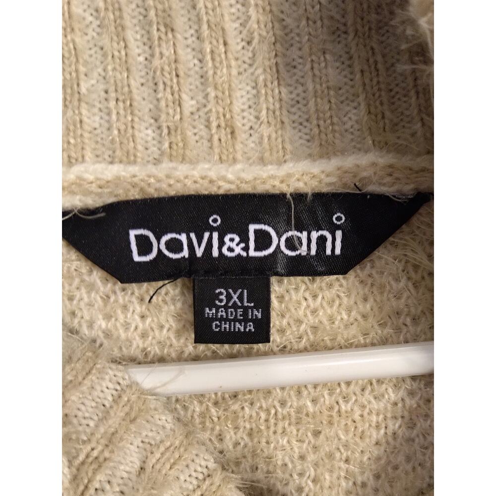 Davi & Dani Fuzzy Turtleneck Sweater - image 7